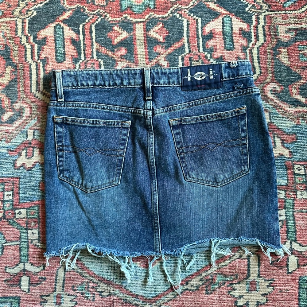 Early 2000’s l.e.i. Blue Denim Mini Skirt